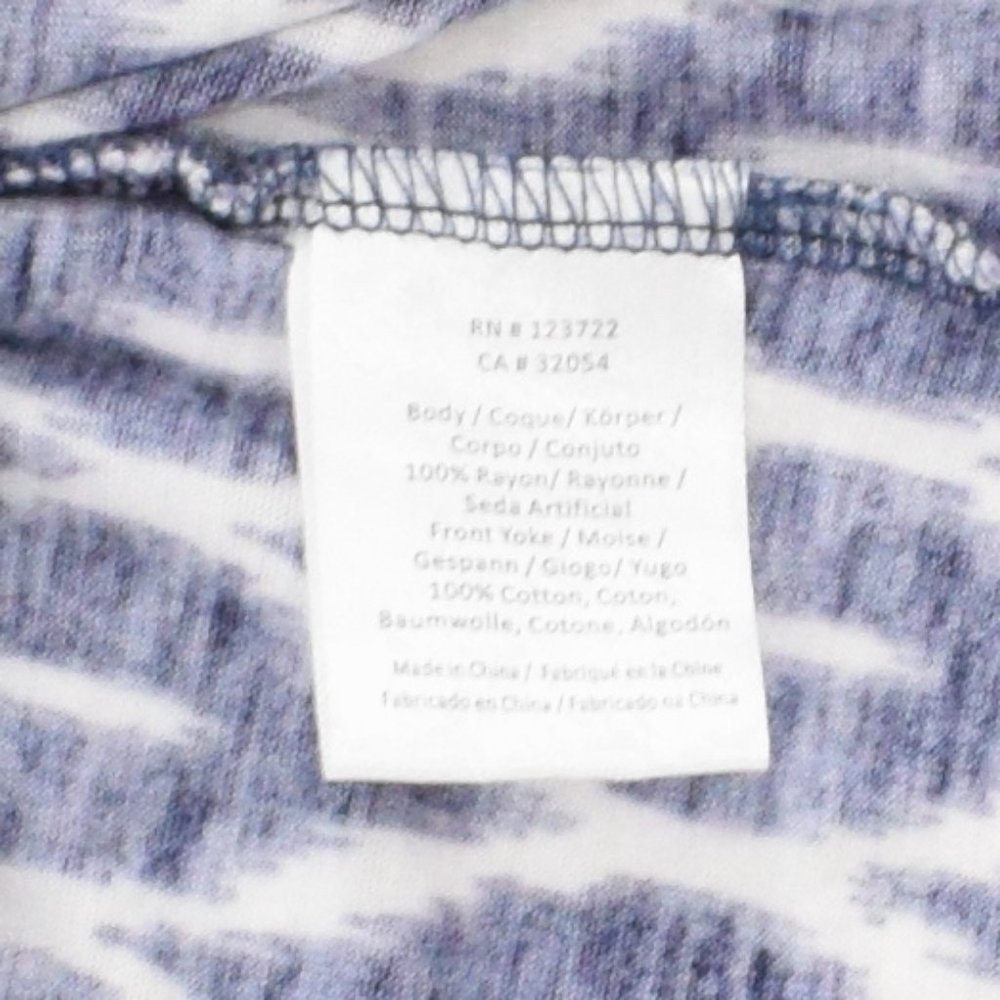 Anthro A Common Thread Ikat Embroidered Top XS - Picture 5 of 6